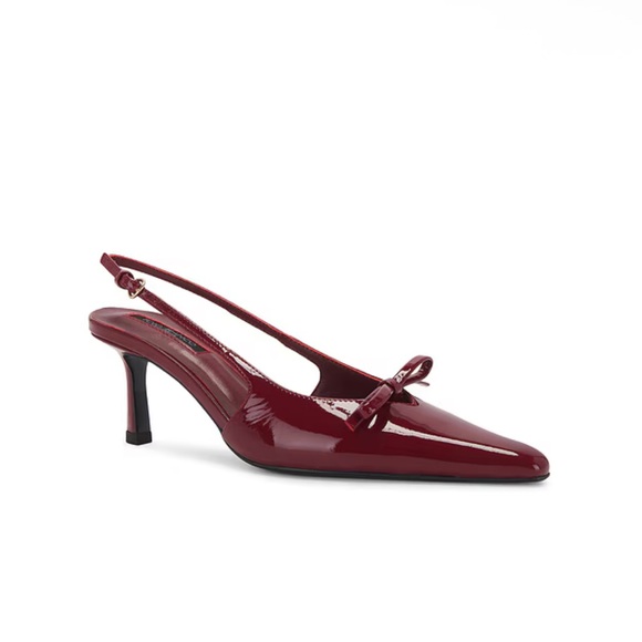 Tony Bianco Quill Slingback in Bordeaux Patent Size 9.5 - Picture 1 of 12
